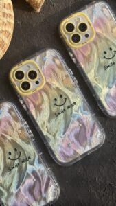 قاب موبایل آیفون لبخند سان شاین رنگین کمانی - تصویر 2