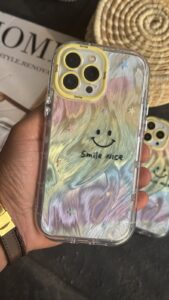 قاب موبایل آیفون لبخند سان شاین رنگین کمانی