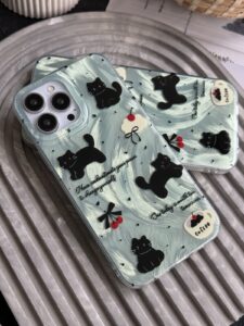 قاب موبایل آیفون گربه گیلاسی - تصویر 3