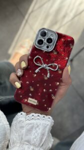 قاب موبایل ( آیفون ) پاپیون چریبو گل رز - تصویر 2