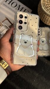 قاب موبایل ( آیفون - سامسونگ ) سگ پامر خرسی پاپی آیینه ای - تصویر 3