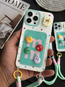 قاب موبایل آیفون اسمارتیز ام اند ام جاکارتی بندست