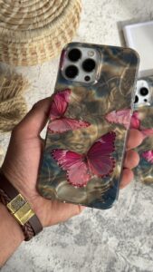 قاب موبایل آیفون پروانه قرمز اسکارلت