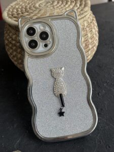 قاب موبایل آیفون گربه شاینی دیاموند - تصویر 2