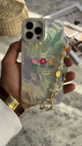 قاب موبایل آیفون سه گل سبز ( بدون بند ) - تصویر 3