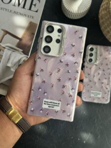 قاب موبایل سامسونگ گل رز اسپشیال کلاسیک شاینی صورتی - تصویر 2