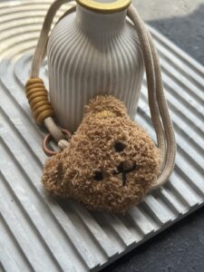 بند آویز خرسی پشمالو