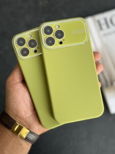 قاب موبایل آیفون سیلیکون اتوفوکس سبز - تصویر 2