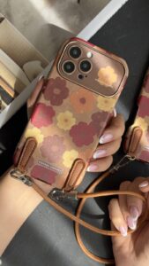 قاب موبایل آیفون قاب گل وینتیج فلاور بندی - تصویر 2