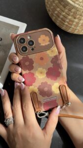 قاب موبایل آیفون قاب گل وینتیج فلاور بندی - تصویر 3