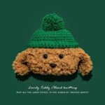 کاور ایرپاد خرس پشمالو کلاه سبز