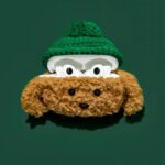 کاور ایرپاد خرس پشمالو کلاه سبز - تصویر 3