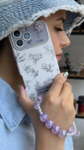 قاب موبایل آیفون گل خودتو دوست داشته باش + بدون بند - تصویر 2