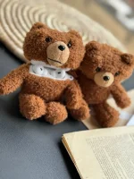 کاور ایرپاد Teddy Bear قهوه ای (کدC0074) - تصویر 4