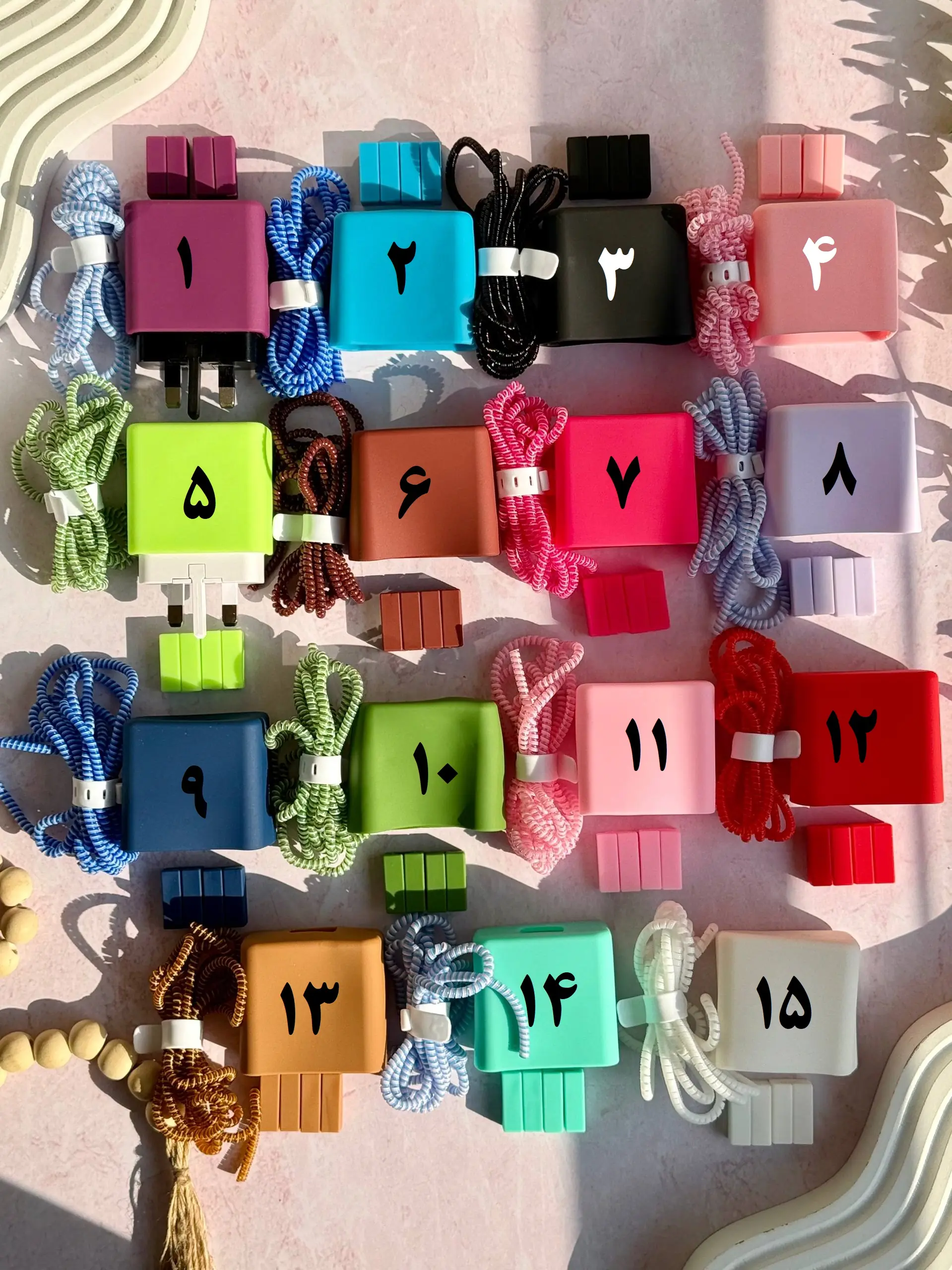 d120bb محافظ آداپتور 45 وات سیلیکونی سامسونگ 3 پین (5تکه) (کدa0298) - تصویر 1