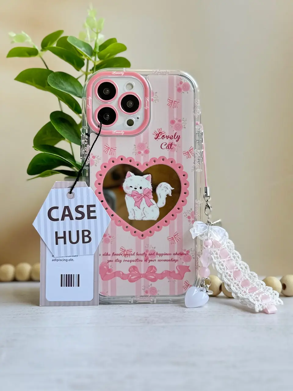 f5733f قاب گربه اشراف زاده با آویز آیفون ، سامسونگ ، شیائومی (کدC2039) - تصویر 1