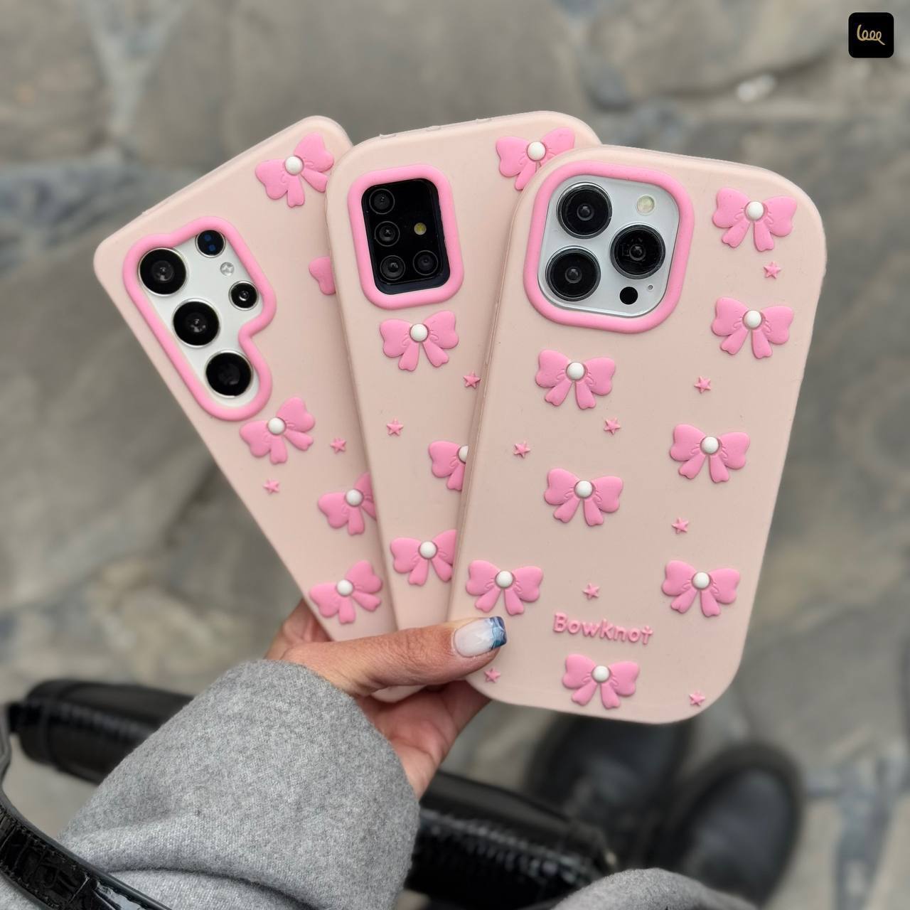 photo_2025-12-29_16-44-06 قاب گوشی پاپيوني صورتي سيليكنی - تصویر 1