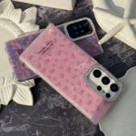 قاب گوشی مدل يخي صدفي بلوم صورتي - تصویر 4