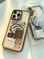 قاب گوشی آیفون مدل Brown Love case 2026 - تصویر 3