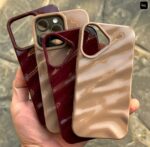 قاب گوشی مدل Wave chrome & cherry & espresso