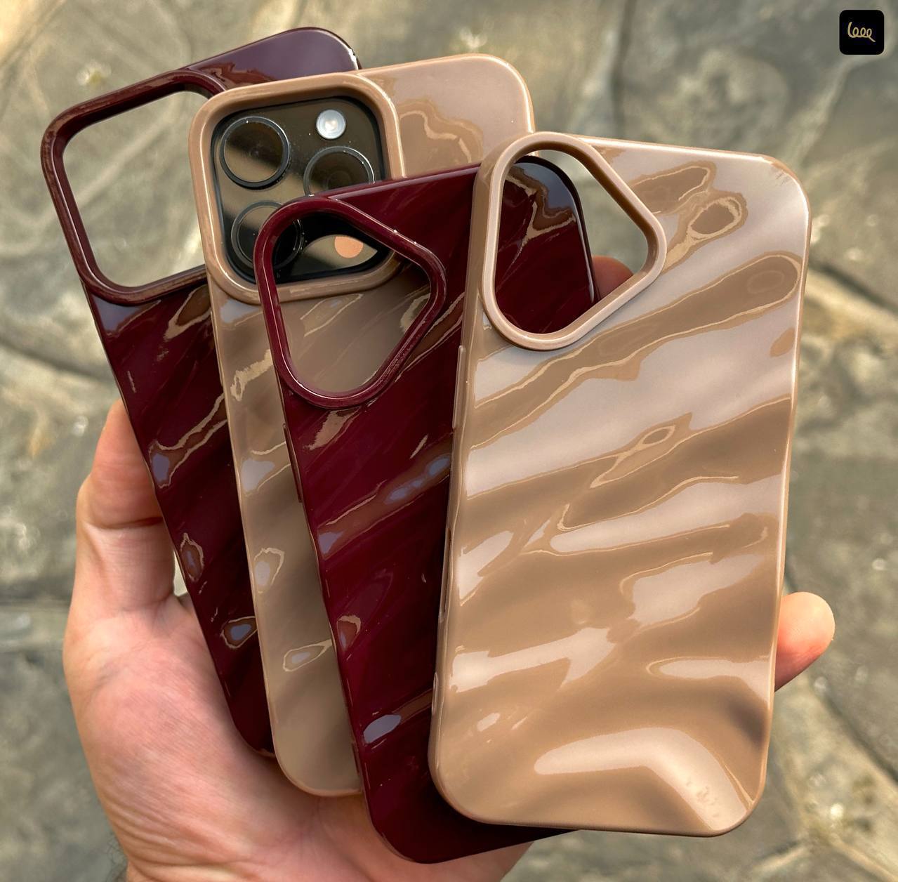 photo_2025-12-31_12-33-11 قاب گوشی مدل Wave chrome & cherry & espresso - تصویر 1