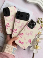 قاب پاپیون صورتی کبریتی آیفون ، سامسونگ ، شیائومی (کدC2207)