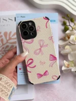 قاب پاپیون صورتی کبریتی آیفون ، سامسونگ ، شیائومی (کدC2207) - تصویر 4