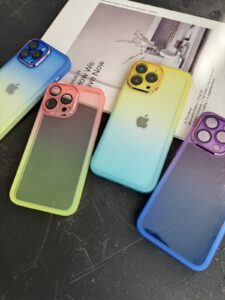 قاب موبایل آیفون یخ در بهشت دورنگ شفاف محافظ لنزدار ( 3008 ) - تصویر 3