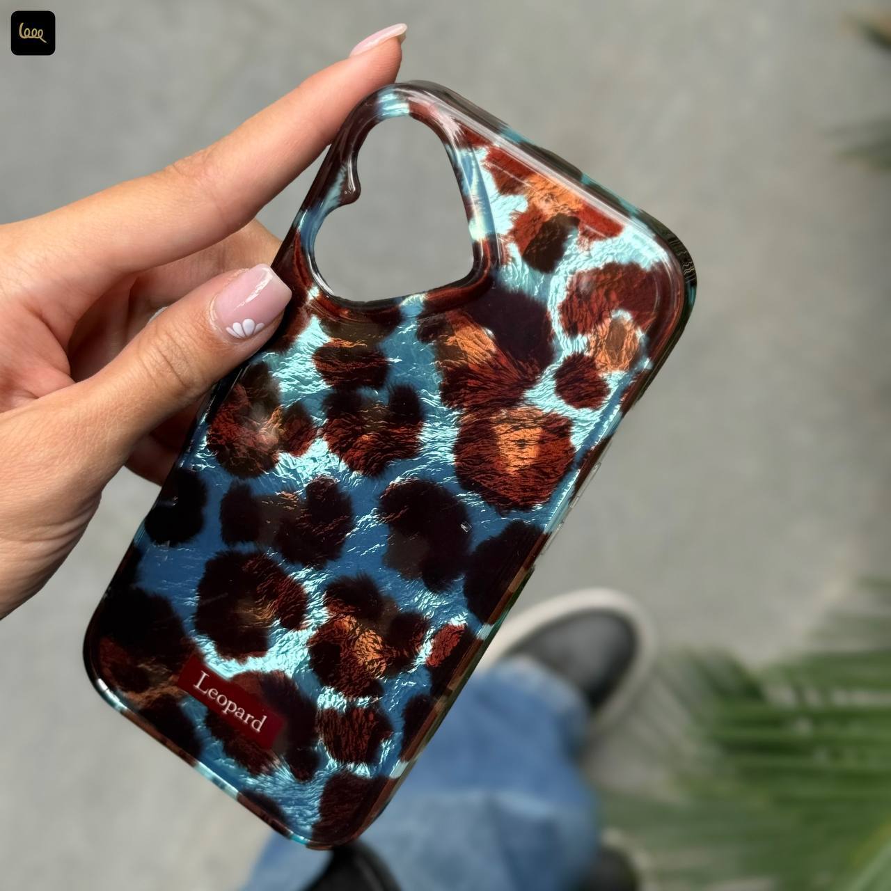 IMG_2163 قاب گوشی پلنگی فیروزه ای - تصویر 1