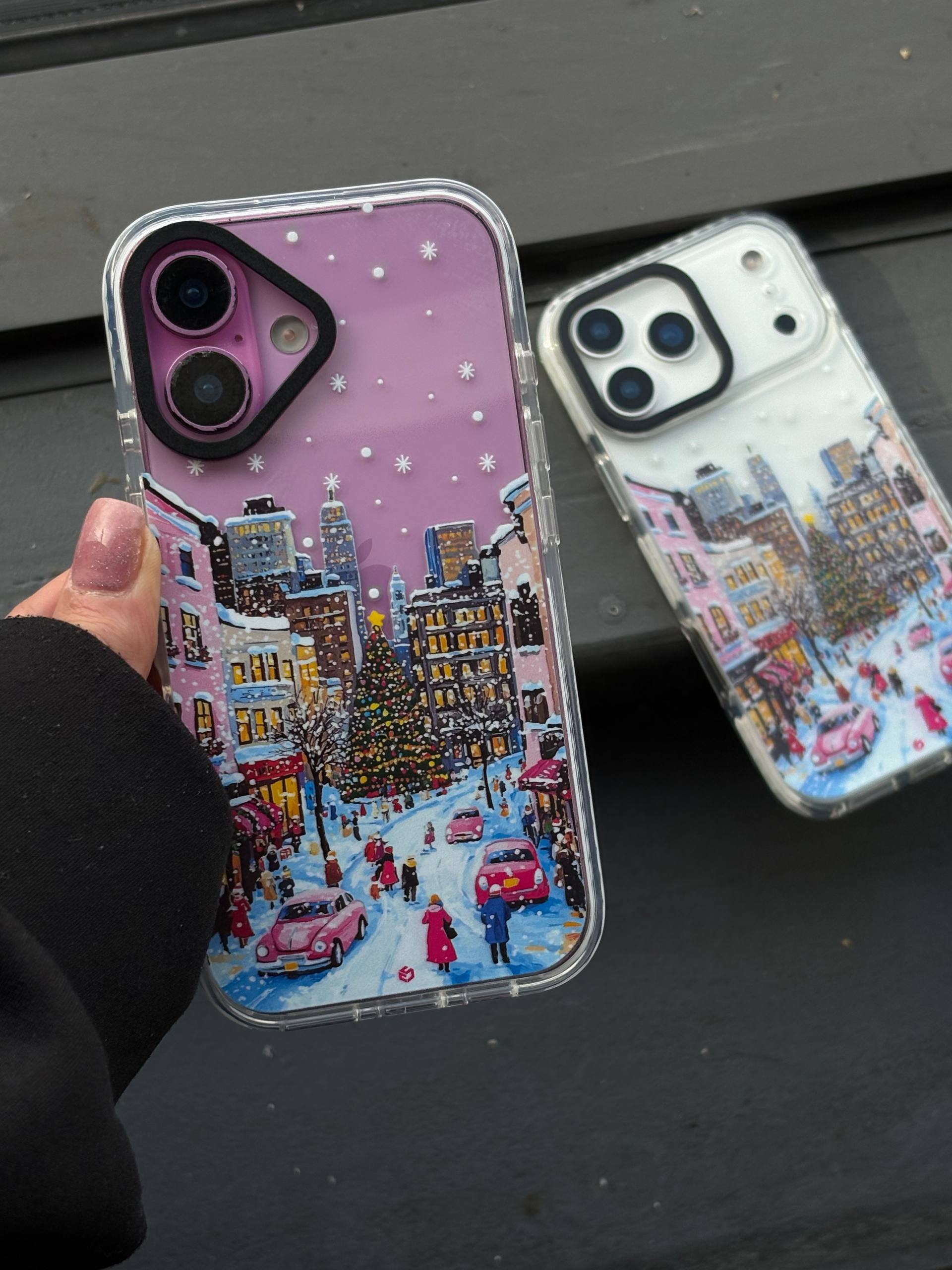 IMG_2326 قاب گوشی آیفون Snowy town - تصویر 1
