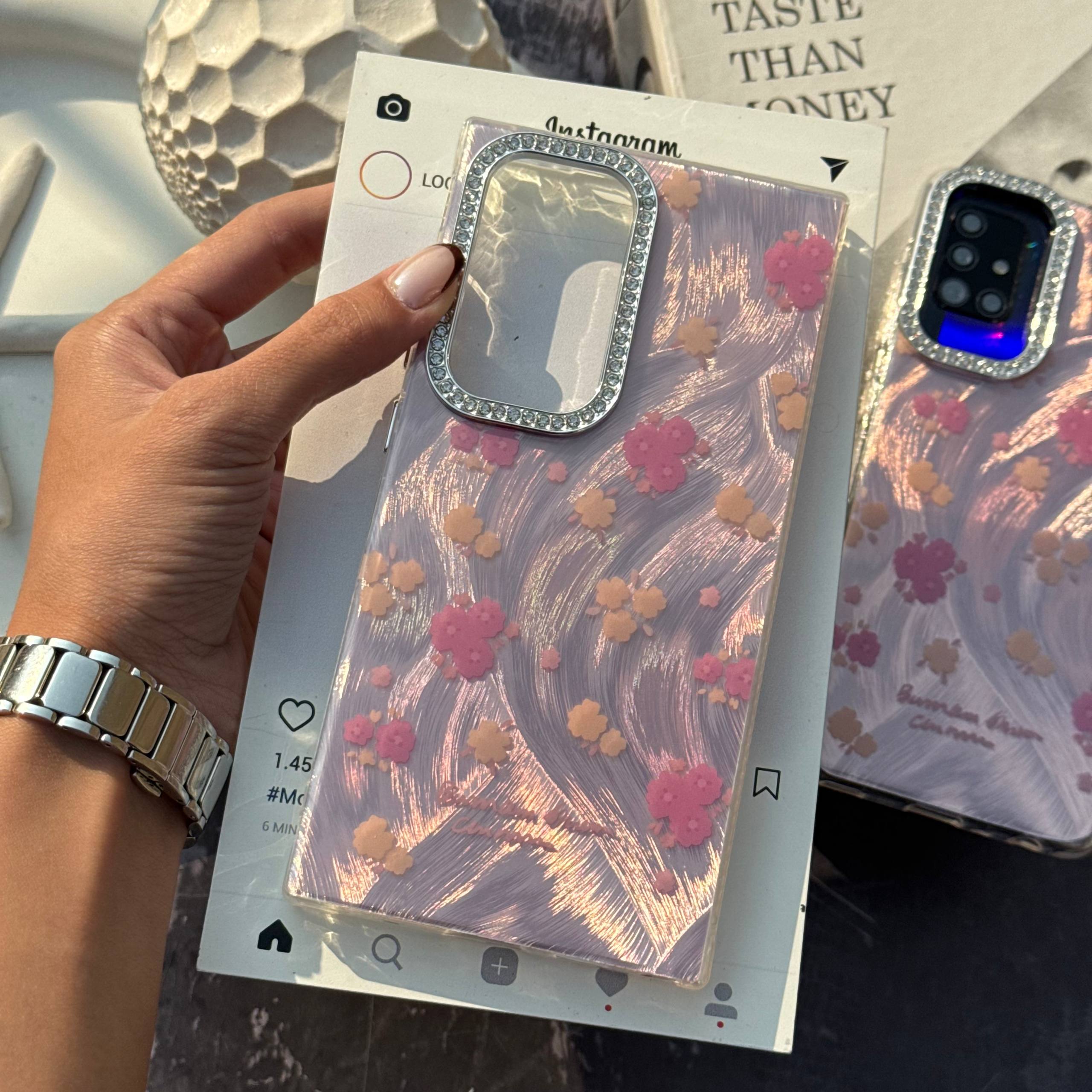 IMG_3192 قاب گوشی شیاومی گلدار ياسي - تصویر 1