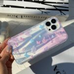 قاب گوشی آیفون پروانه ها سرخابي دريم - تصویر 3