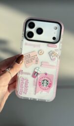 قاب گوشی آیفون pink Starbucks - تصویر 3