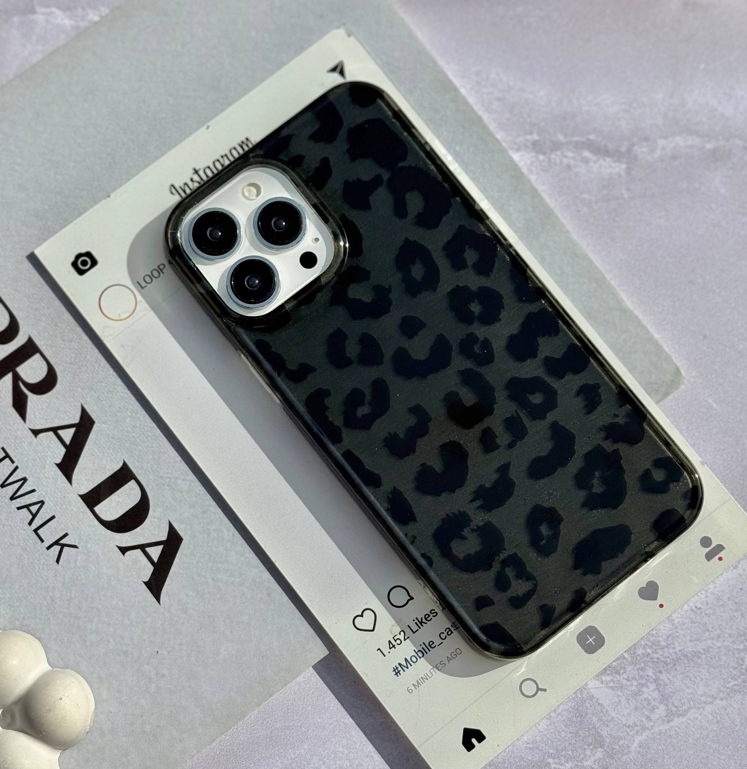 IMG_3532 قاب گوشی آیفون پلنگي مشكي دريم - تصویر 1