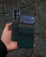 قاب گوشی مدل كربن بافت دارك گرين - تصویر 2