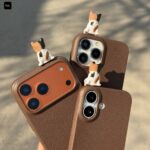 قاب گوشی آیفون طرح ماسا كت قهوه اي