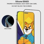 محافظ صفحه گلس آیفون اورجینال  شیبا Vip glass shiba - تصویر 2