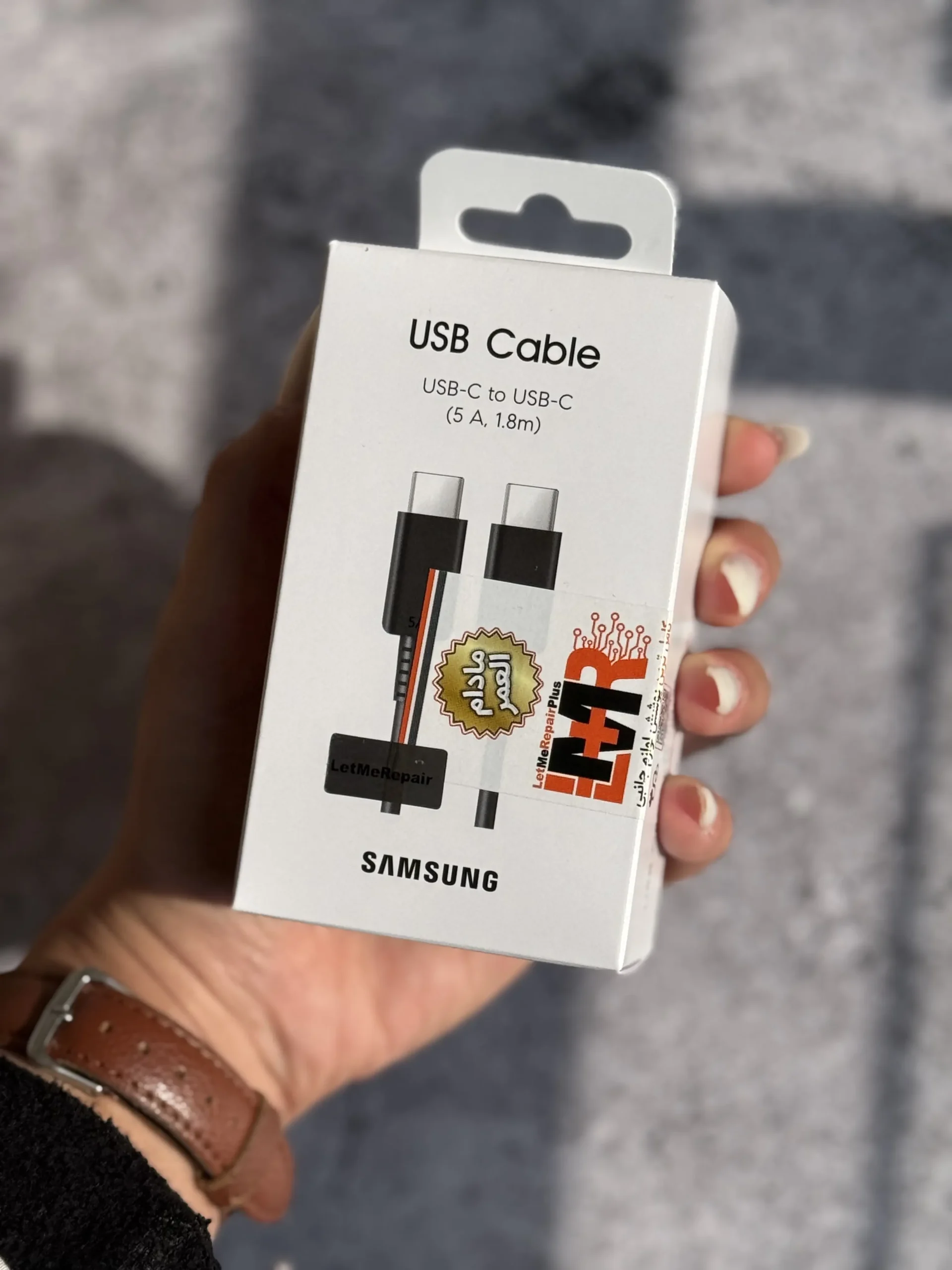 e523ca کابل USB-C To USB-C سامسونگ 1.8 متر 5 آمپر با گارانتی مادام العمر (کدB9030) - تصویر 1