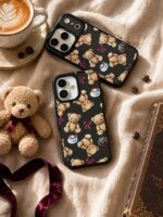 قاب گوشی آیفون teddy bow - Image 3